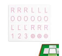 Solo Mahjong Board Game | Portable Tiles Game,Portable Practice Board for Mahjong Lovers | for Beginners Family Travel Home Party Birthday Entertainment Pool Outdoor