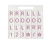 Solo Mahjong Board Practice | 24 Slots Portable American Fun Lightweight Games | Single-Player Practice Board | for Camping Holiday Festival Night Birthday Party Interaction Travel Home Yard