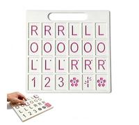 Solo Mahjong Practice Board, 24 Slot Strategy Training Aid, Single Player Mahjong Learning Tool, Portable Tile Arrangement Board, Educational Puzzle Game Accessory for Family Game Night Entertainment