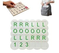 Solo Mahjong Practice Board With American Mahjong Tiles,Mahjong Card With 24 Slots,3d Rack Portable Tile Pattern Learning & Strategy Practice Boards for Beginners And Advanced Players (green)