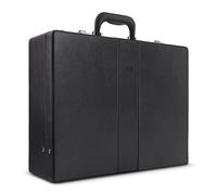 SOLO Grand Central Attaché, Hard-sided with Combination Locks, Black, One Size, Grand Central Attaché Case Briefcase With Combination Locks