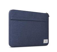 Solo New York Laptop Bag Sleeve for Women & Men - Travel Case for Computer & Tablet, Fits up to 15.6" Laptops, Fully Padded, Lightweight Construction, Durable Zippers - Re:Focus, Navy
