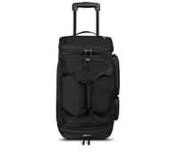 Solo New York Leroy Carry-On Wheeled Duffle Bag, 49L Capacity, Black - Made from Recycled Materials, 22 Inch, Black, 22 Inch, Leroy Carry-on Wheeled Duffle Bag