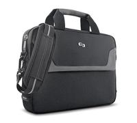 Solo New York Unisex Flatiron Slim Laptop Briefcase Solo CLA112-4U4 Flatiron Slim Briefcase 14.1 Inches (Pack of 1), black, 16", Cla116-4