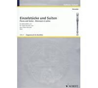 Solo Pieces and Suites treble recorder (easy) Schott Music Saddle-wire stitching