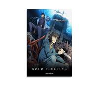 Solo Poster Leveling Comic Vintage Fantasy Anime Music Posters for Room Aesthetic Canvas Wall Art Bedroom Decor08x12inch(20x30cm)