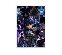 Solo Poster Leveling TV Series Comic Collage for Room, Aesthetic Canvas Wall Art, Bedroom Decor Poster 12 x 18 inches (30 x 45 cm)