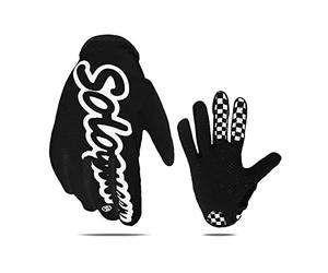 SOLO QUEEN Gloves for Sim Racing Karting ATV Steering Wheel Games (Black,XL)