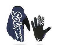 SOLO QUEEN Gloves for Sim Racing Karting ATV Steering Wheel Games (Blue,L)