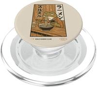 Solo Ramen Club Frog Japanese Noodle Soup Retro Manga Art PopSockets PopGrip for MagSafe