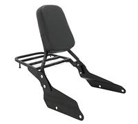Solo Seat Cowl Motorcycle Rear Passenger Seat Backrest Cushion Back Rest Pad For Magna VF 250 VF250 1995-2007 750 VF750 1994-2003(Black)