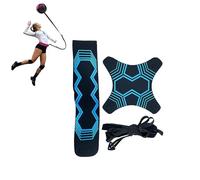 Solo Soccer/Volleyball/Rugby Trainer, Hands Free Solo Practice Perfect for Football Skills Improvement Fit,Control Skills Adjustable Waist Belt for Kids Adults (BLUE)