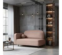 Solo Sofa Bed Has Sleep Function And Storage Box Polyurethane Foam Wooden Metal Legs 162X93X97Cm Beige Left