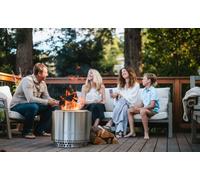 Solo Stove Bonfire 2.0 Wood Burning Stainless Steel Fire Pit, Stand, Ash Pan & Carry Case Low Smoke Lifetime Warranty