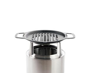 Solo Stove Ranger Grill Top and Hub | Cast Iron Cooktop with Stainless Steel Hub for 16,5 cm Elevation, Addition for Ranger Fire Pit, Weight: 6,8 kg, Diameter: 36,2 cm