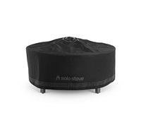 Solo Stove Surround Shelter Small | Protective Cover for Fire Pit Surround Table, Weather-Resistant, Solution Dyed Acrylic/ PVC Backing/ Aluminum Support Stays, Dims (HxDia): 53 x 111 cm, Black