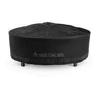 Solo Stove Surround Shelter Small | Protective Cover for Fire Pit Surround Table, Weather-Resistant, Solution Dyed Acrylic/PVC Backing/Aluminum Support Stays, Dims (HxDia): 53 x 111 cm, Black