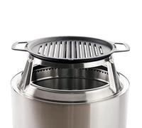 Solo Stove Yukon Grill Top and Hub | Cast Iron Cooktop with Stainless Steel Hub for 20,3 cm Elevation, Addition for Yukon Fire Pit, Weight: 9,8 kg, Diameter: 44,5 cm