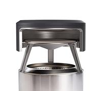 Solo Stove Yukon Pi Fire | Pizza Oven Accessory for Yukon Fire Pit, Incl. Carry Case & Cordierite Pizza Stone, Wood Burning Assembly, Stainless Steel, (H x Dia): 48.5 x 67 cm, 20 kg