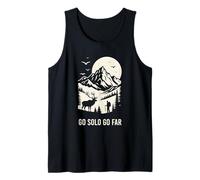Solo Traveler Hiking Go Solo Go Far Mountains Tank Top