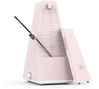 Solo Vintage Mechanical Metronome Rhythm Mechanical Guitar Metronome Bell Ring Metronome Vintage Tower Shaped Pendulum Rhythm (Pink)