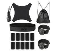 Solo Volleyball Practice Trainer - Service Setup Arm Equipment for Young Professional Adults, Includes Electric Ball Pump with Inflation Deflation, MA