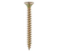 Solo Woodscrews, PZ 2, Double Countersunk, 4X50, Yellow, 200 in Pack