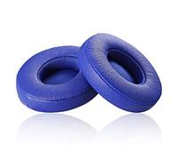 Solo2 Solo3 Earpads Replacement Protein Leather Memory Foam Ear Muffs Cushions Parts Compatible with Beats by Dr. Dre Solo 2.0/3.0 Wireless B0534/A1796 On-Ear Headphones (Navy Blue)