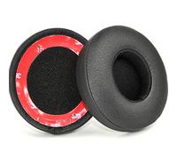 Solo3 Ear Pads Cushions Replacement for Beats Solo 2 & Solo 3 Wireless On-Ear Headphones, Ear Cushions Memory Foam Earpads with Soft Protein Leather (Black)