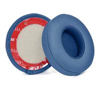 Solo3 Ear Pads Cushions Replacement for Beats Solo 2 & Solo 3 Wireless On-Ear Headphones, Ear Cushions Memory Foam Earpads with Soft Protein Leather (Aqua Blue)