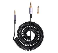 Solo4 Cord Coiled Audio Cable Replacement for Dre Beats Studio3 / Studio Pro/Solo 3 Wireless Noise Cancelling Headphones, 3.5mm(1/8") Extension Wire Compatible with iPhone PS5 Xbox One, 14ft