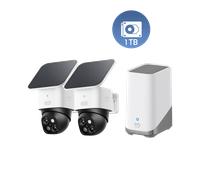 SoloCam S340 (2-Cam Pack) + HomeBase S380 + 1 TB Hard Drive White