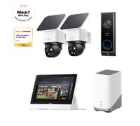 SoloCam S340 (2-Cam Pack) + Video Doorbell E340+ HomeBase S380+Smart Display E10 bundle
