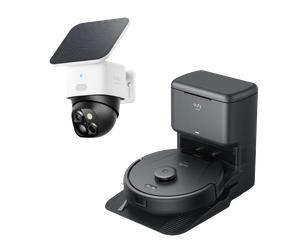 SoloCam S340+eufy Clean L60 with Self-Empty Station Black