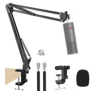 SoloCast 2 Boom Arm - Upgraded SoloCast 2 Mic Arm With SoloCast 2 Pop fifter Compatible with HyperX SoloCast 2 Microphone by YOUSHARES