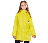 SOLOCOTE Kids Rain Jacket Hooded Lined Rubber RainCoats for Girls Boys Waterproof Windproof