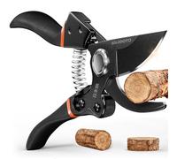 SOLODOTO Bypass Garden Secateurs with Japanese SK5 Blade, Precision Ground for Clean Cuts, Pruning Shears Optimised Leverage Effortless Cutting, Heavy Duty Garden Pruners for Roses, Branches & Plants