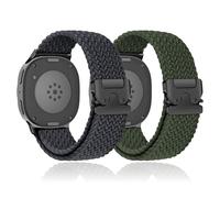 SOLOLUP 2 Pack Braided Straps for Samsung Galaxy Watch 8/8 Classic Strap 40mm 44mm 46mm Women Men,Stretchy Nylon Fabric Band One Click No Gap Parachute Sport Wristband for Samsung Watch 8/8 Classic
