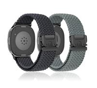 SOLOLUP 2 Pack Braided Straps for Samsung Galaxy Watch 8/8 Classic Strap 40mm 44mm 46mm Women Men,Stretchy Nylon Fabric Band One Click No Gap Parachute Sport Wristband for Samsung Watch 8/8 Classic