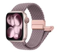 SOLOLUP Magnetic Braided Loop for Apple Watch Band 40mm 44mm 46mm 45mm 41mm 38mm 42mm iwatch Band Women Men,Stretchy Woven Nylon Strap for Apple Watch SE 3/2 Series 11 10 9 8 7 6 5 4 3 Ultra 3/2 49mm