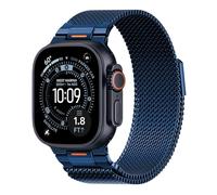 SOLOLUP Milanese Loop Magnetic Strap for Apple Watch Ultra 3/2 Strap 49mm 46mm 45mm 44mm 42mm 41mm 40mm 38mm Men,Stainless Steel Mesh Metal Connector Band for Apple Watch 11 10 9 8 7 6 5 4 3 SE 3/2nd