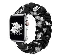 SOLOLUP Scrunchie Strap kompatibel für Apple Watch Armband 40mm 41mm 42mm 38mm 44mm 45mm 46mm 49mm Damen,Elastisches Nylon Armband für iwatch SE 3/2 Series 11 10 9 8 7 6 5 4 3 Ultra/2