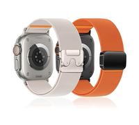 SOLOLUP Set Parachute+Magnetic Stretchy Straps for Apple Watch Ultra 3/2 Strap 49mm 46mm 45mm 44mm 42mm Men/Women,Elastic Solo Loop Nylon Sport Fabric Band for iWatch Serie 11 10 9 8 7 6 5 4 3 SE 3/2