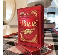 SOLOMAGIA Bee Red MetalLuxe Playing Cards by US Playing Card