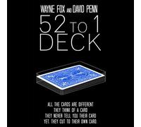 SOLOMAGIA The 52 to 1 Deck Blue (Gimmicks and Online Instructions) by Wayne Fox and David Penn - Tricks with cards - Magic Tricks