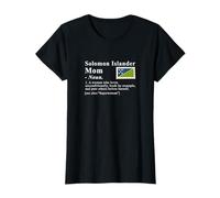 Solomon Islander Mom Definition Superwoman Flag T-Shirt