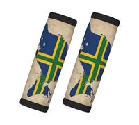 Solomon Islands Flag map with Cross Lines Neoprene Luggage Handle Wrap for Suitcase Identifier Luggage Makers Covers Wraps Travel Accessories