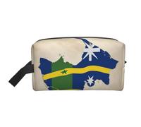 Solomon Islands Flag map02 Print Toiletry Bag for Men Travel Toiletry Bag, Spacious Capacity Cosmetic Bag for Women