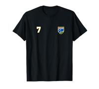 Solomon Islands Number 7 Soccer Flag Football # seven T-Shirt