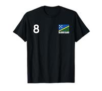 Solomon Islands Number 8 National Flag Country Heritage T-Shirt